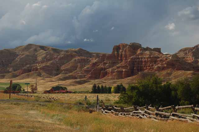 Highway 287 into Dubois from the east